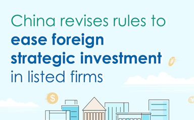 China revises rules to ease foreign strategic investment in listed firms