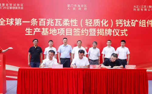 Xiamen FTZ establishes gigawatt-scale solar cell production base
