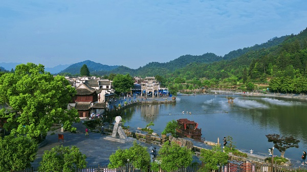 Summer views of Xidi village in Huangshan 