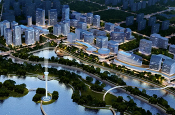 New landmark of Beijing E-Town begins construction