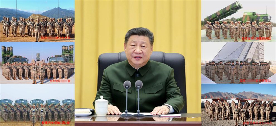 XI extends the greetings of the spring festival to all soldiers