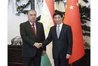 Wang Huning meets Tajik president