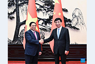 Wang Huning meets Vietnamese PM
