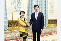 Wang Huning meets Japan's Social Democratic Party delegation