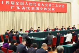 Chinese leaders join NPC deputies, CPPCC members in deliberation, discussions