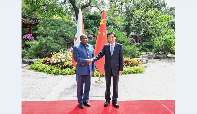 Wang Huning meets Burundian president