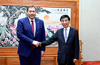 Wang Huning meets German Social Democratic Party delegation