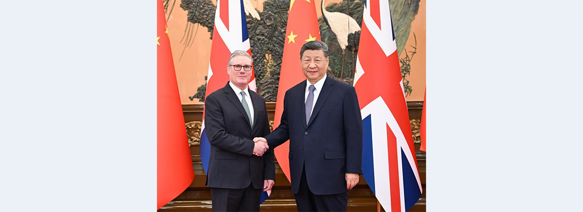 China, Britain agree to develop long-term, stable comprehensive strategic partnership in Xi-Starmer meeting