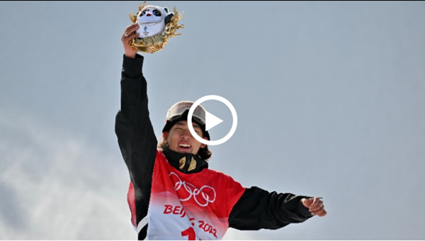 Snowboarder Su happy to make history at home Olympics