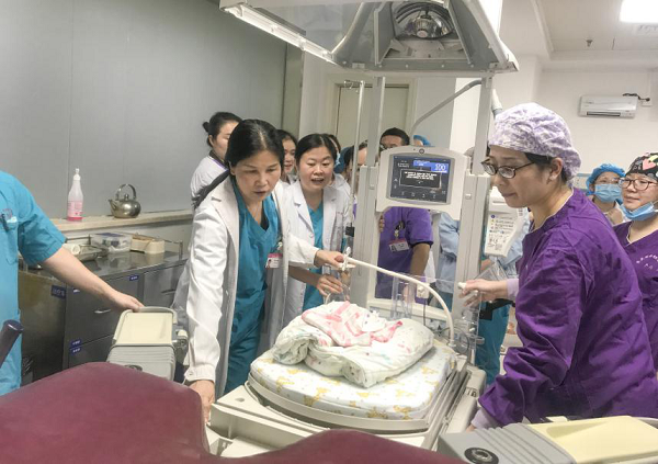 Hospital stages important exercise to treat preterm infants