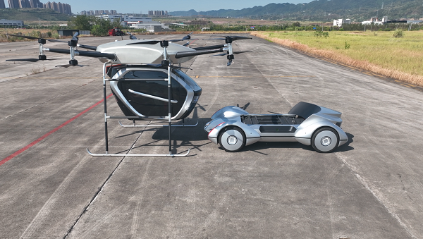 World's 1st smart split-type flying car starts demo operations