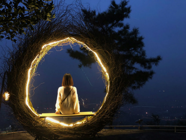 Chongqing park offers nighttime panorama