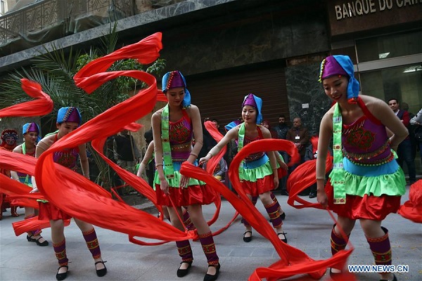 Artists from Chongqing Disabled Art Troupe perform in Cairo, Egypt