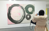 Wuhan University exhibits artwork from alumni