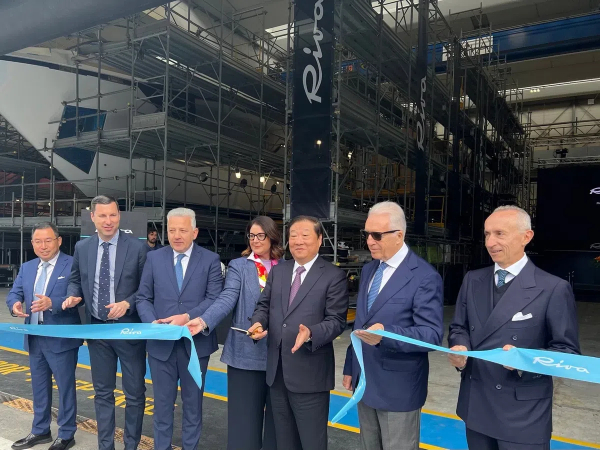 Italian luxury yacht maker opens new shipyard