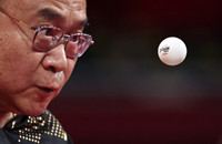 Table tennis veterans still paddling against the tide