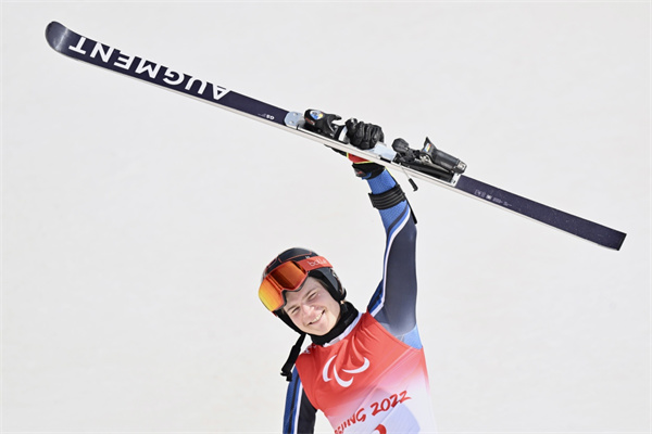 Santeri wins gold in Para alpine skiing event