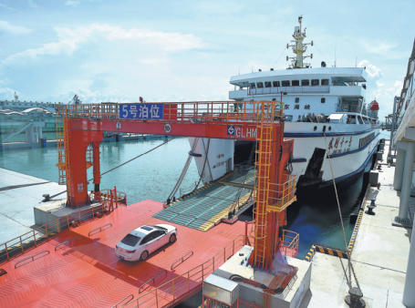 Rollon rolloff dock at Xuwen Port