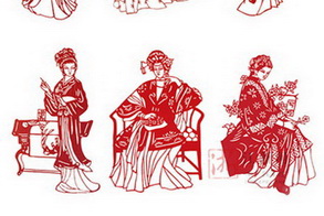 'Jinling’s Twelve Beauties' displayed in paper-cutting