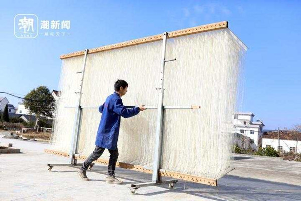 Changshan's handmade noodles enter peak season as Chinese New Year approaches