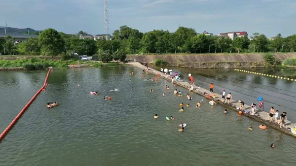 Quzhou creates more spots for swimming in nature