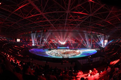The closing ceremony of the 18th Asian Games is held at Gelora Bung Karno (GBK) Main Stadium in Jakarta, Indonesia, Sept. 2, 2018.jpg