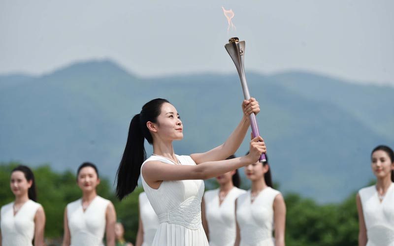 Hangzhou lights the flame for Asian Games with 100 days to go