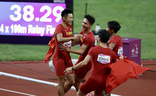 China wins men's 4x100m relay gold at Hangzhou Asiad