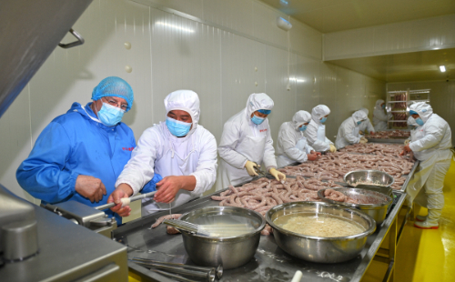Qingtian introduces first salami production line