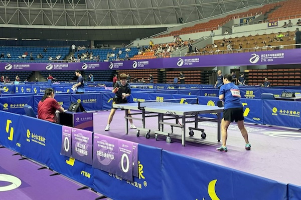 Zhejiang Table Tennis League kicks off in Haining