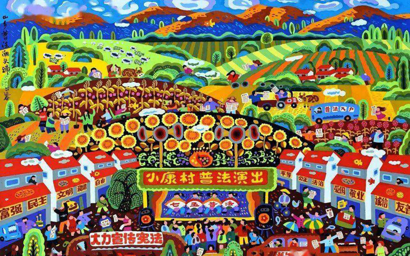 Farmer painting exhibition held in Jiaxing