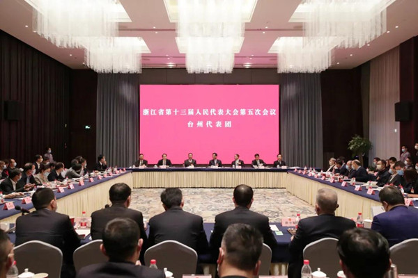 Taizhou delegation deliberates provincial government report