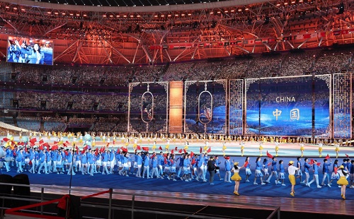 Tech-powered Asiad opening ceremony wins over global journalists