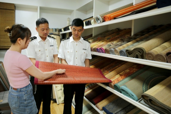 Anji bamboo mats gaining popularity overseas