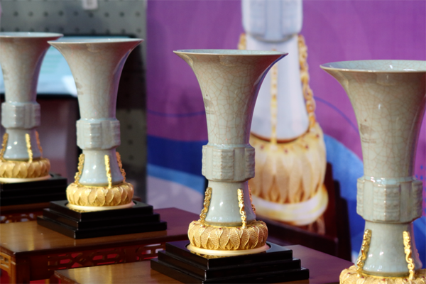 Fusion of Culture and Sports| Asian Games celadon gift collected by 20 embassies in China 