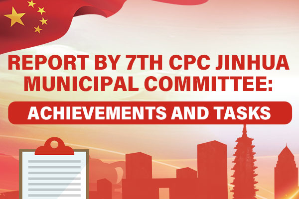 Report by 7th CPC Jinhua Municipal Committee: Achievements and Tasks