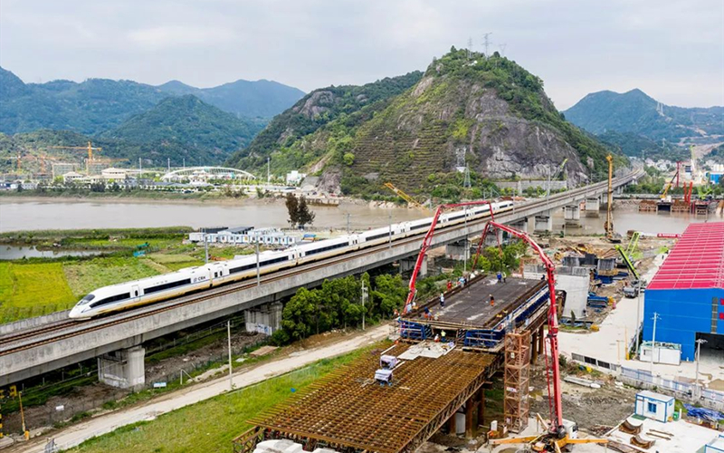Railway construction proceeds in Zhejiang