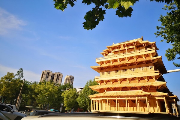 Rui'an native recreates China's iconic towers with bamboo sticks