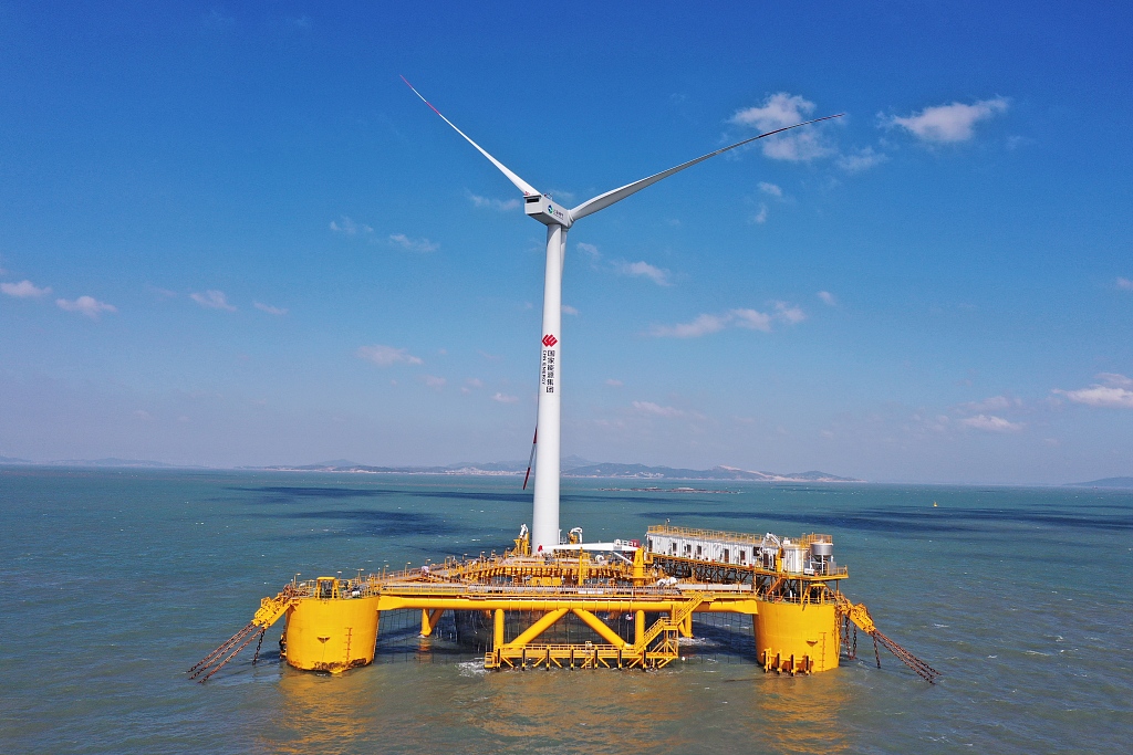 World's first wind-fishery integrated floating platform goes into operation