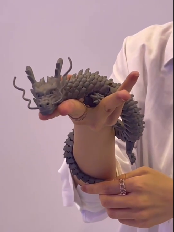 Flexible 3D-printed dragon produced in Quanzhou