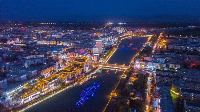 2022年6月15日，敦煌党河风情线美丽夜景。（王斌银 摄影）（5）.jpg