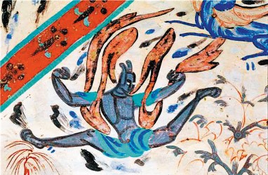 Similarity of frescoes to winter sports raises intrigue