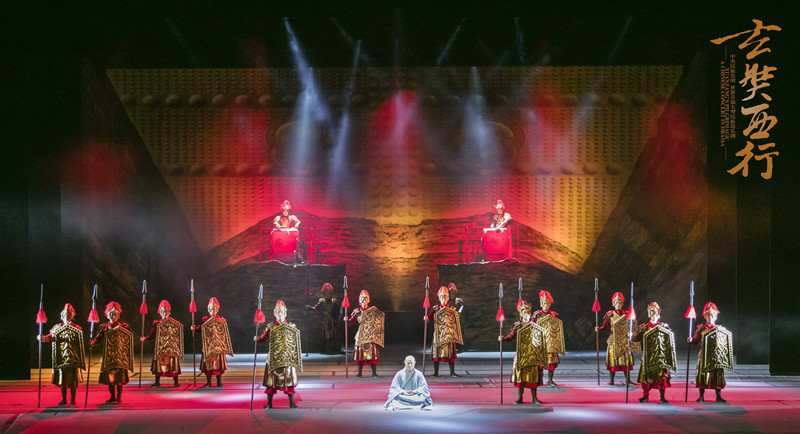 A Chinese concert in drama Xuanzang's Pilgrimage to open in Dunhuang.jpg