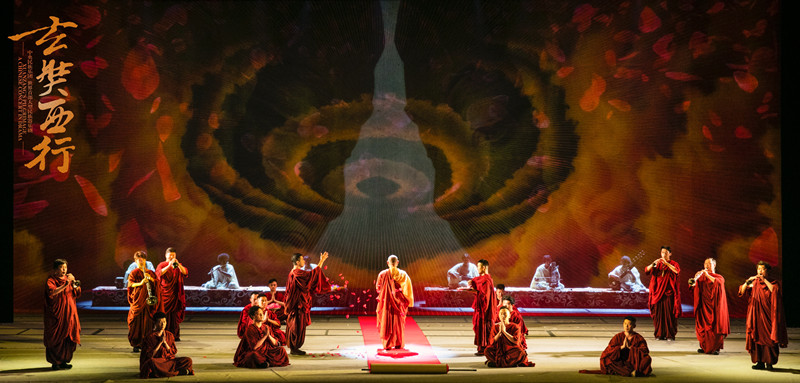 A Chinese concert in drama Xuanzang's Pilgrimage to open in Dunhuang.jpg