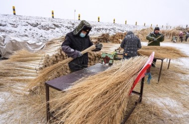 Broom business increases villagers' income