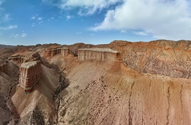 Scenery of 'Alien Valley' in Gansu