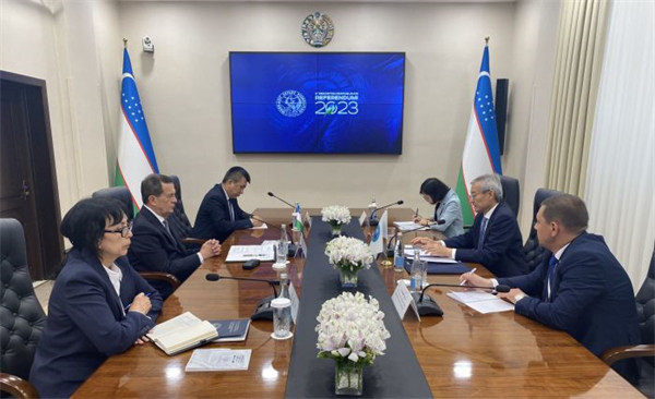 Secretary-General Zhang Ming leads the SCO Observer Mission to monitor the referendum on constitutional amendments in Uzbekistan1.jpg