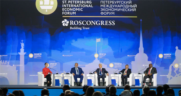 SCO Secretary-General Zhang Ming attends the St Petersburg International Economic Forum (SPIEF)3.jpg