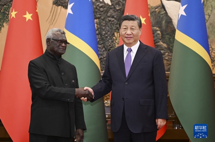 Xi meets Sogavare, urging enhanced China-Solomon Islands cooperation