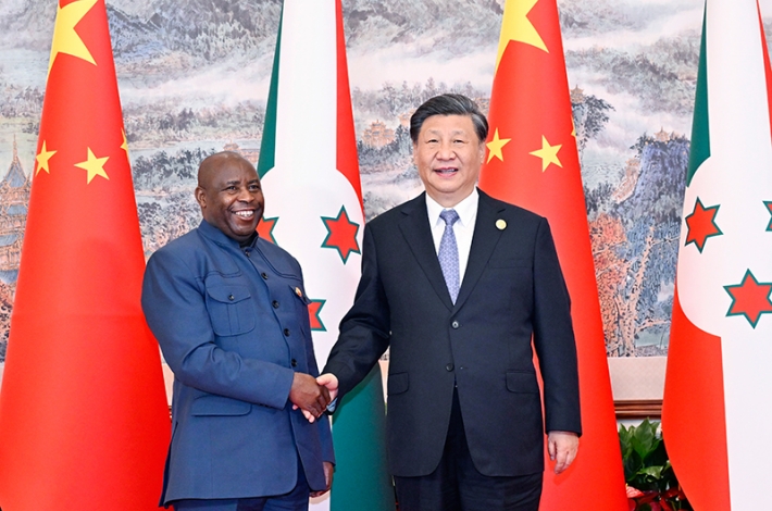 Xi meets Burundian president